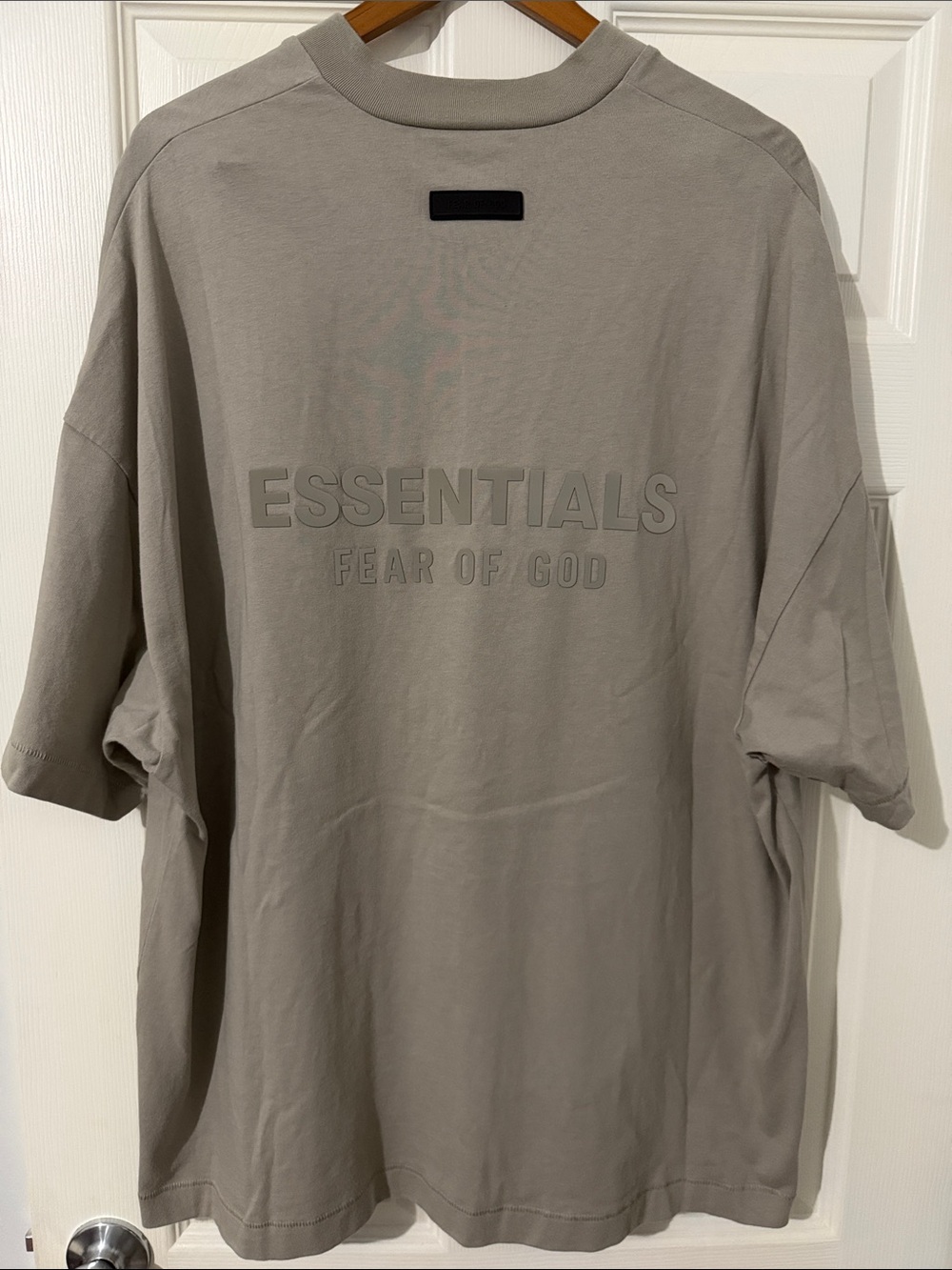 Fear of God Essentials Short Sleeve Tee in Light Taupe
